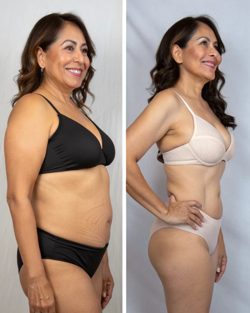 Tummy tuck, before & after | Dr. José León MD, plastic surgeon, Santo Domingo