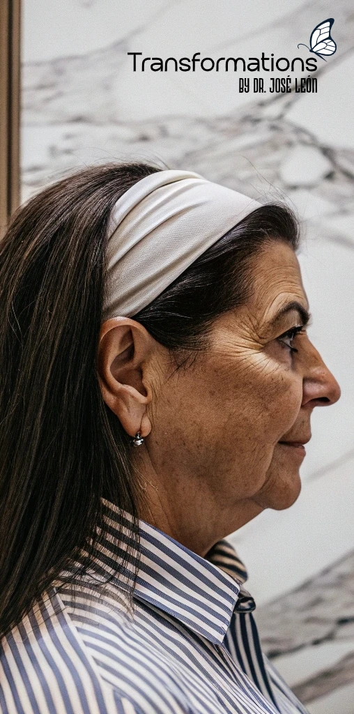 Facelift, after | Transformations by Dr. José León MD, board certified plastic surgeon, Santo Domingo, Dominican Republic